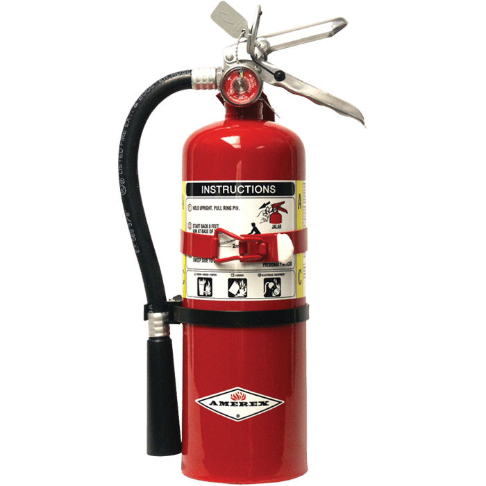 5 lb Fire Extinguisher - Amerex B500TX ABC Multi-Purpose with Vehicle Bracket
