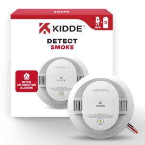 Kidde DETECT - 120V Photoelectric Smoke Alarm w/ 10 Year Backup Battery (20SA10-CA)