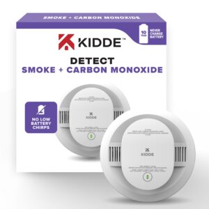 Kidde DETECT - Battery Operated Photoelectric Smoke & CO w/10 Year Sealed Battery & Voice Alerts (30CUD10-VCA)