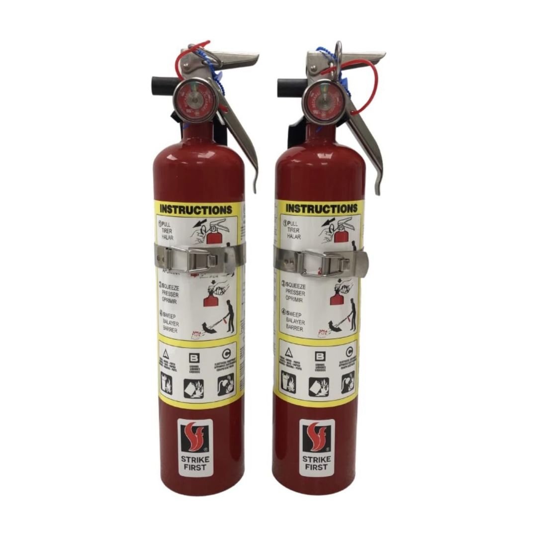 Strike First SF-ABC110ST | 2.5lb Multi-Purpose Fire Extinguisher w/Vehicle Bracket (2)