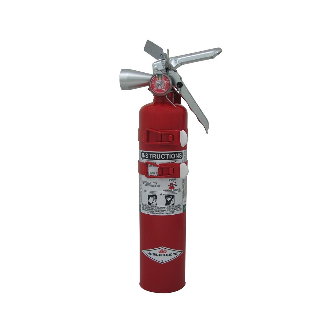 Amerex B385TS, 2.5lb Halotron I Class B C Fire Extinguisher