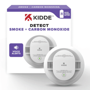 Kidde DETECT - Battery Operated Photoelectric Smoke & CO w/10 Year Sealed Battery & Voice Alerts (30CUD10-VCA)